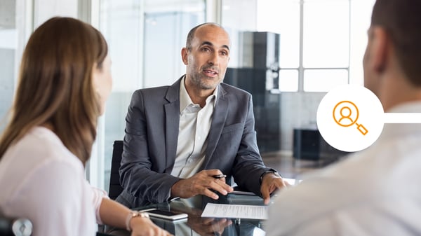 Adviser meeting clients at onboarding