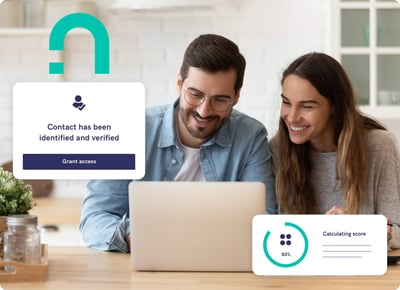SecureScore interface showing risk-based authentication controls