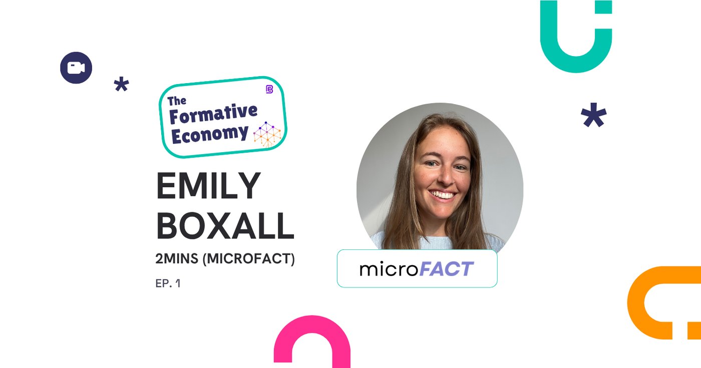 The Formative Economy podcast microFACT episode 1 cover featuring Emily Boxall