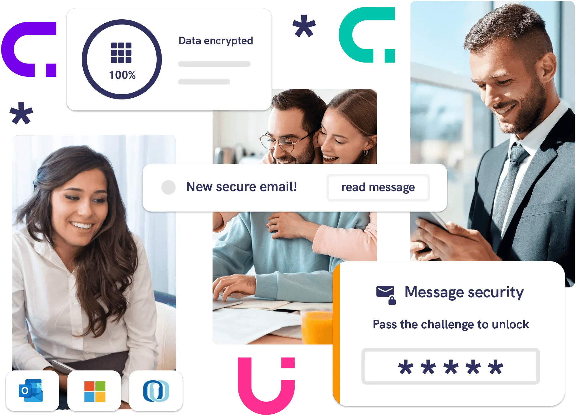 Financial services professionals using Mailock secure email