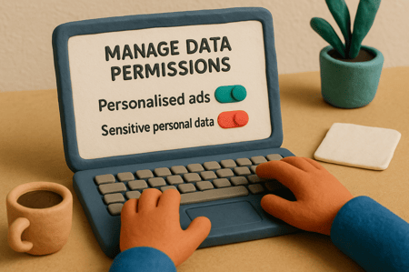 Interface for managing data permissions