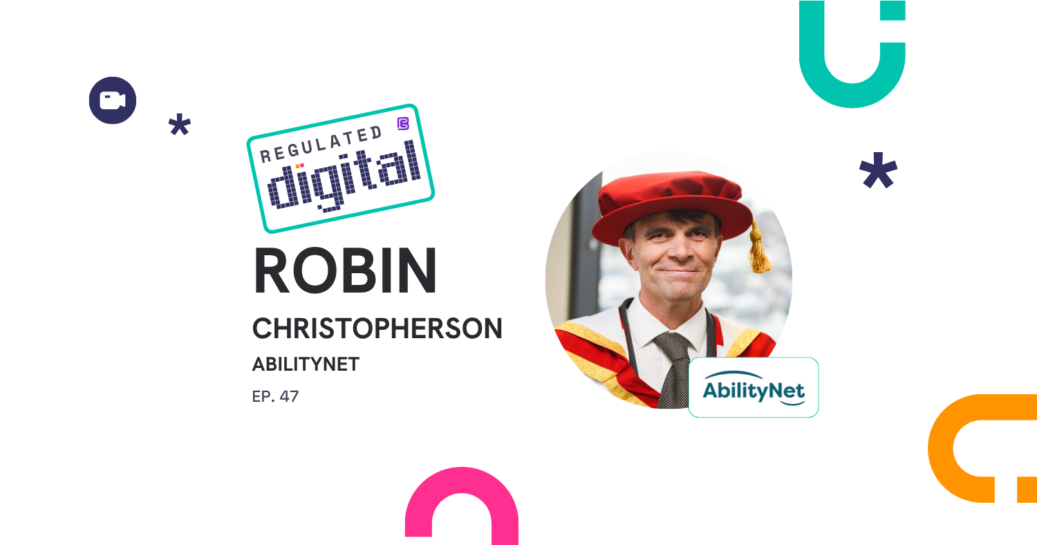 Robin Christopherson AbilityNet Podcast Cover Image Ep. 47 