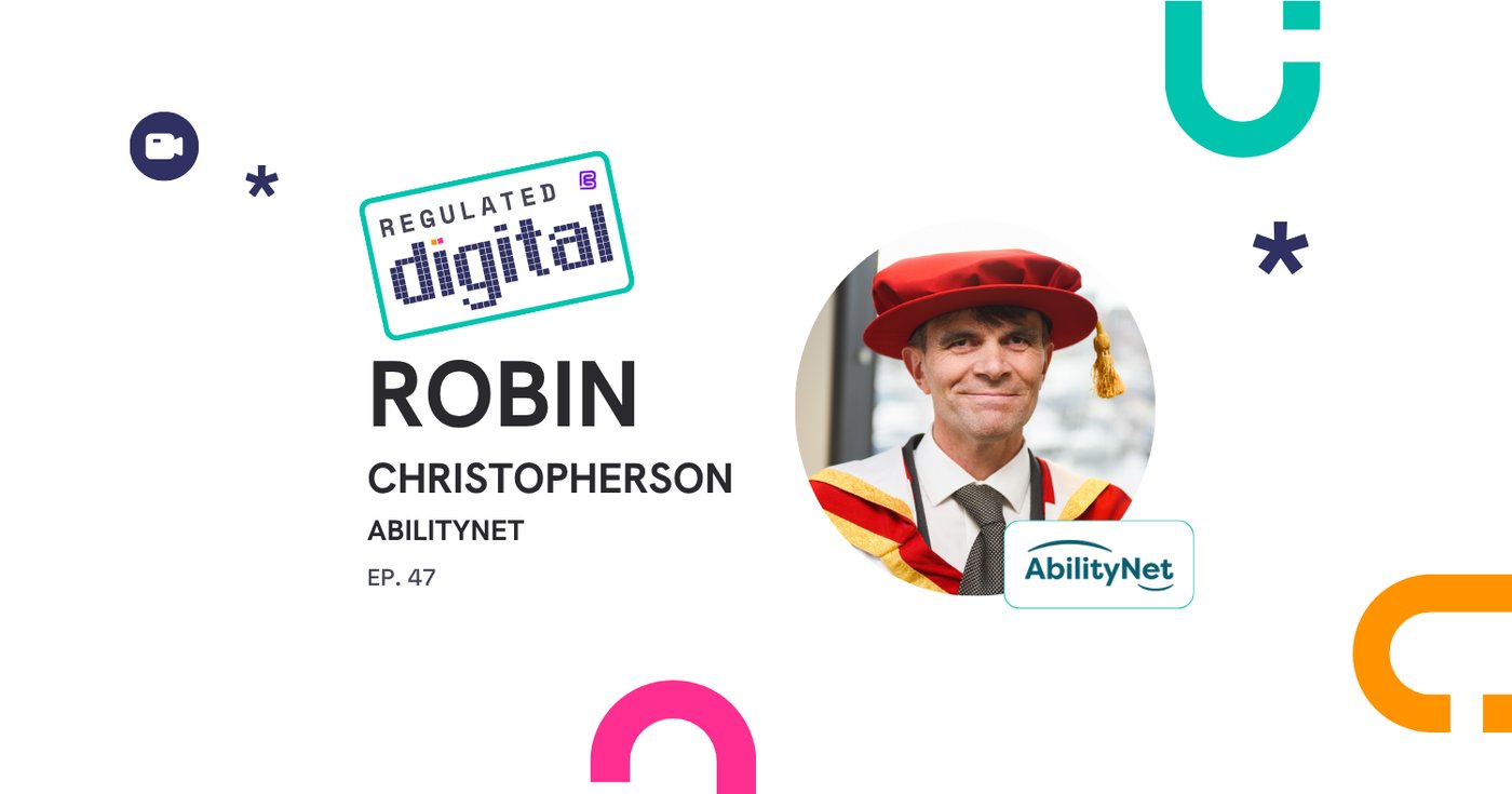 Robin Christopherson AbilityNet Podcast Cover Image Ep. 47 