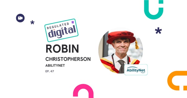 Robin Christopherson AbilityNet Podcast Cover Image Ep. 47 