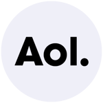 AOL Mail logo in blue and white