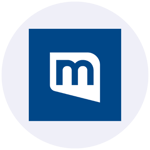 Mail.com logo in blue and white