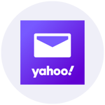 Yahoo Mail logo in purple and white